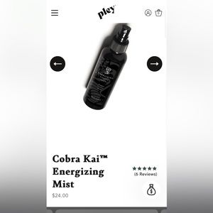 Cobra Kai energizing spray